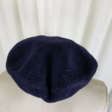 Kangol 100% Wool Felt Newsboy Cabbie Ascot Hat Mens Adults 20 Navy Blue England