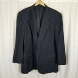 Oleg Cassini Couture Basketweave Worsted Wool Sport Coat Jacket Blazer Mens 48L