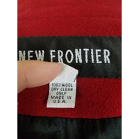 New Frontier Blazer Jacket Red Fringe Western Cowboy Rockabilly Womens M 80s 90s