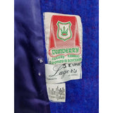 Vintage Dunderry Scotland Lager's Blue Mohair Wool Peacoat Coat Womens L CUTTER