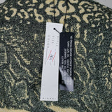 NWT Pierri New York Lightweight Knit Sweater Gold Metallic Animal Print Womens