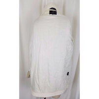 Carlisle Couture White Long Zip Up Cardigan Knit Sweater Jacket Coat Womens S