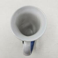 Vintage Humpback Whale Raised 3D Ceramic Coffee Mug Textured Flute Shape Cup