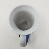 Vintage Humpback Whale Raised 3D Ceramic Coffee Mug Textured Flute Shape Cup