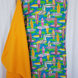 Vintage Surfing Toddler Kids Nap Wrap Mat w/ Pillow & Fleece Blanket Roll Up Bed