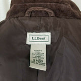 LL Bean Riding Equestrian Corduroy Blazer Jacket Womens 8P Chocolate Brown