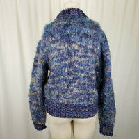 Knit One Crochet Too Handknit Shawl Collar Cardigan Sweater Jacket Womens L