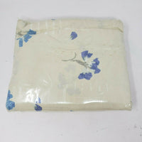 Vintage Martex No Iron Blue Floral King Fitted Sheet 78x80 NOS Westpoint Stevens