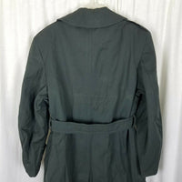 Military Issue Army Serge Green Wool Overcoat AG-44 Peacoat Trench Coat Mens 38S