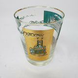 Vintage MCM Libbey OLD FASHIONED STEAMBOAT Rocks COCKTAIL BARWARE GLASSES JIGGER