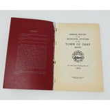 Annual Report Town Officers of Gray Maine December 31 1952 Cumberland County