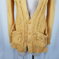 Evy's Tree The Chloe Curry Knit Long Sweater Cardigan Coat Womens S Coatigan