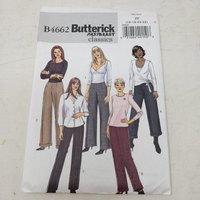 Butterick B4662 Fast Easy Classics Dress Pant Slacks Sewing Pattern 16-18-20-22