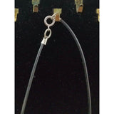 Paul Revere's Ride Pewter Silver Black Rope Bead Necklace Pendant Charm Souvenir