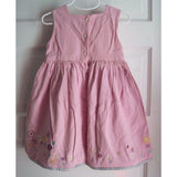 Baby Gap Kids Embroidered 100% Cotton Weighted Denim Dress & Bloomers Girls 4XL