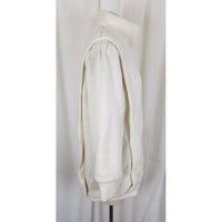 Carlisle Couture White Long Zip Up Cardigan Knit Sweater Jacket Coat Womens S