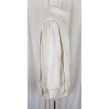 Carlisle Couture White Long Zip Up Cardigan Knit Sweater Jacket Coat Womens S