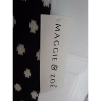 Maggie & Zoe Dalmatian Dog Bow Polka Dot Knit Twirl Sweater Dress Girls size S 4