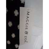 Maggie & Zoe Dalmatian Dog Bow Polka Dot Knit Twirl Sweater Dress Girls size S 4