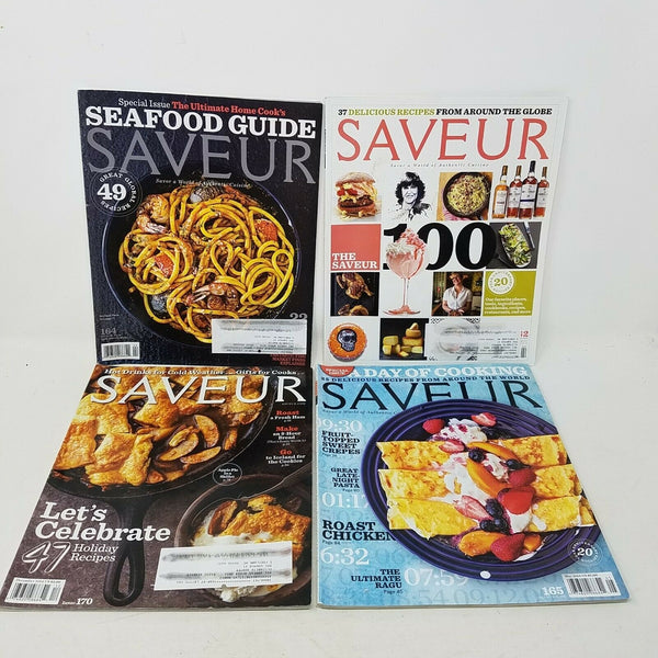 Saveur Magazine 2014 Lot of 4 162 164 165 170 Editions Issues Cooking Food