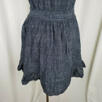 Clock House Denim Blue Jean Rockabilly Swing Fit & Flare Dress Womens sz 40 S M