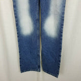 Express Low Rise Boot Cut Jeans Shadow Whisker Acid Washed Sexy Womens 2 Denim
