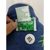 Quacker Factory Wild Jungle Zoo Animals Patch Denim Blue Jean Jacket Womens M
