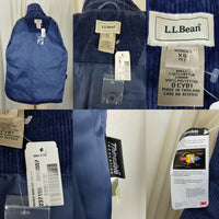 LL Bean Corduroy Thinsulate Insulated Lined Barn Jacket Coat Womens XSP Blue NWT