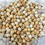 Vintage Natural Children's Wood Jewelry Craft Beads Wooden Large Chunky 1.75 lbs