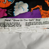 Terror-Saurus Fabric Panel Glow in the Dark Vintage Dinosaur Trick or Treat Bag