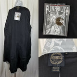 Funhouse NYC Gothic Steampunk Scroll Military Swing Coat Womens M Rocker Pirate