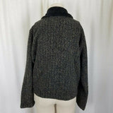 Maralyce Ferree Boutique Faux Fur Herringbone Jacket Blazer Womens S Maine USA