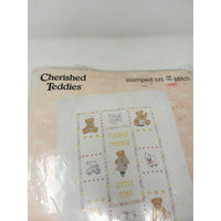 Cherished Teddies Quilt Kit 34 x 43" New Unopened Stamped Cross Stitch #139-56