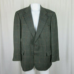 Vintage Brooks Brothers Plaid Tweed Wool Sport Coat Jacket Blazer Mens 43 USA