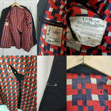 Vintage DuMont Paisley Collar Black Western Blazer Jacket Sportcoat Mens 46R USA