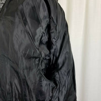 Navarree Leather Black Belted Patchwork Piecework Coat Jacket Womens L High Neck