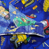 Vintage Fabric Traditions Work Zone Construction Trucks Fabric .75 yards 1997