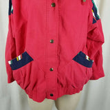 Vintage Current Seen Nautical Retro 80s 90s Windbreaker Jacket Womens M Baggy