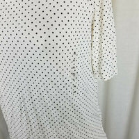 LRL Ralph Lauren Polka Dot Stretch Jersey Knit Top Tunic Shirt Blouse Womens XL
