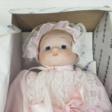 Vintage Pink Christening Gown Baby Girl Porcelain Doll DPB