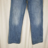 Slade Wilder Button Fly Thornton Classic Straight Blue Jeans Denim Mens 30x30