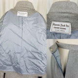 Kwon Suk Im Soft Cashmere Skirt Suit 2 Piece Outfit Set Blazer Jacket Womens S