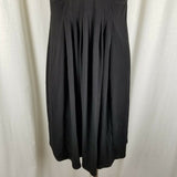 Motherhood Maternity Little Black Faux Wrap Pleated Gathered Dress Womens M NWT