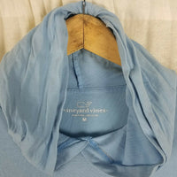 Vineyard Vines Long Sleeve Hooded T-Shirt Mens M Whale Double Sided Screenprint