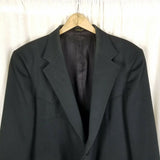 Vintage American Original Black Western Blazer Jacket Sportcoat Mens 46R USA