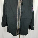 Billy T Southwestern Coat Jacket Black Tribal Womens 1X Plus SF1702JX Aztec Trim