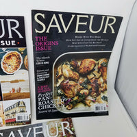 Saveur Magazine 2016 Lot of 5 Editions Issues 180 182 183 184 185 Cooking Food