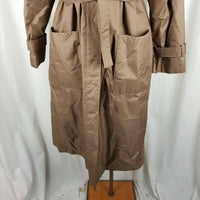 Vintage Count Romi Cape Top Trench Coat Belted Zip Out Flannel Lined Womens 6