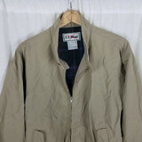 Vintage LL Bean Flannel Lined Harrington Golf Bomber Jacket Windbreaker Mens M