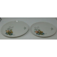 SYRACUSE WAYSIDE TRUE CHINA SET OF 2 Lot 11-3/8" & 12 3/4 OVAL PLATTER FRUIT USA